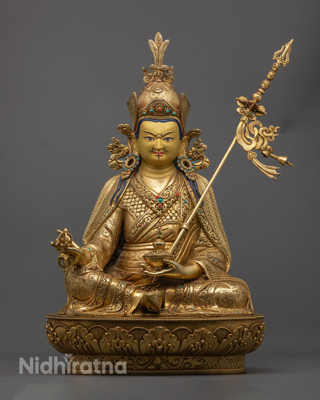 Guru Rinpoche Statue | Nepalese Handmade Buddhist Sculpture