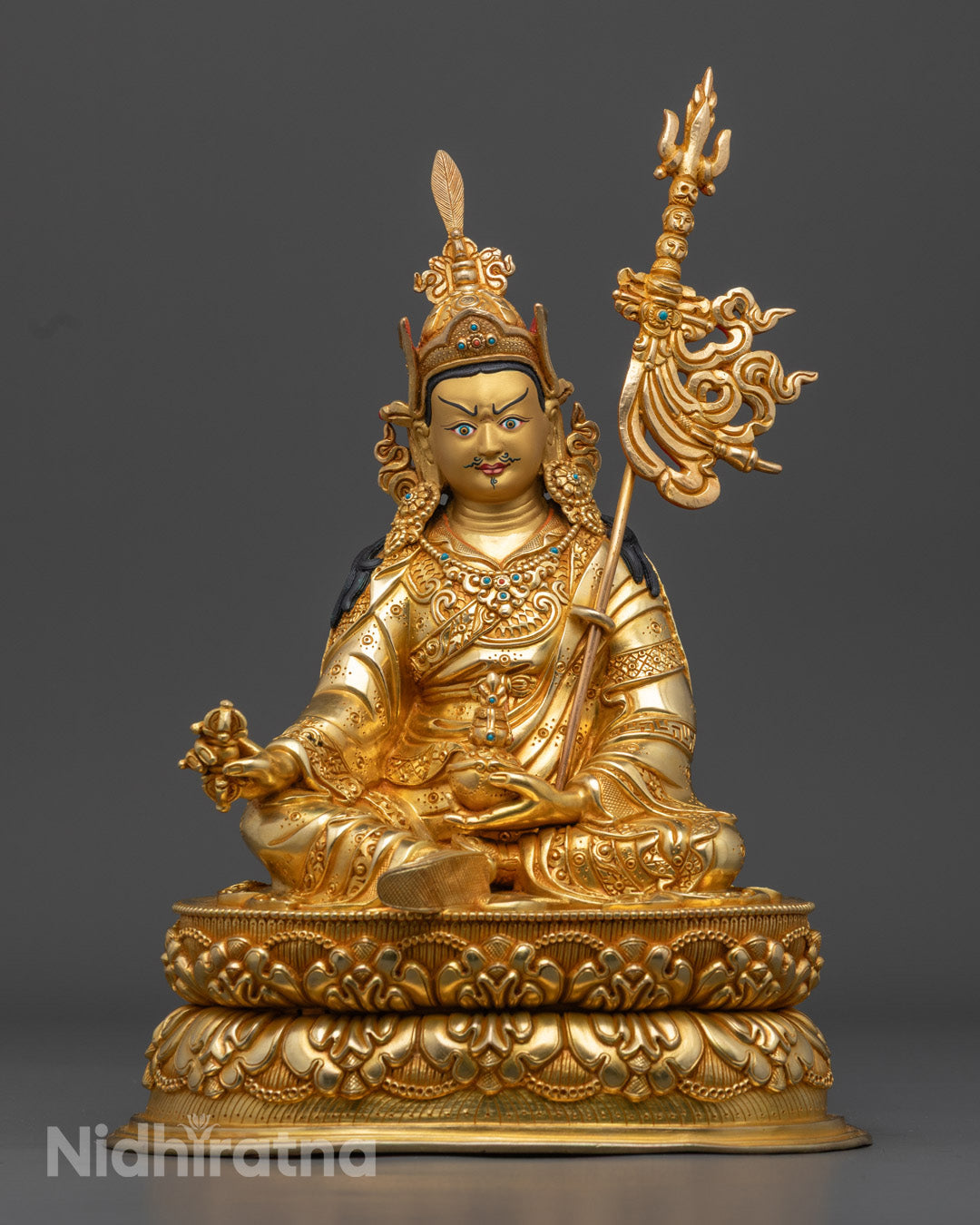 Guru Rinpoche Statue | Traditional Nepalese Buddhist Sculpture