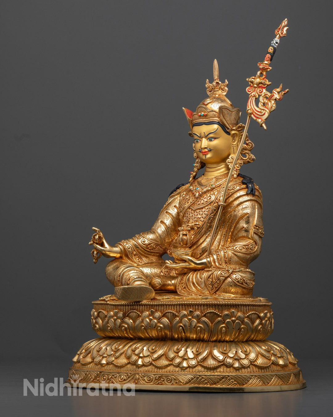 Guru Rinpoche Statue | Handcrafted Tibetan Buddhist