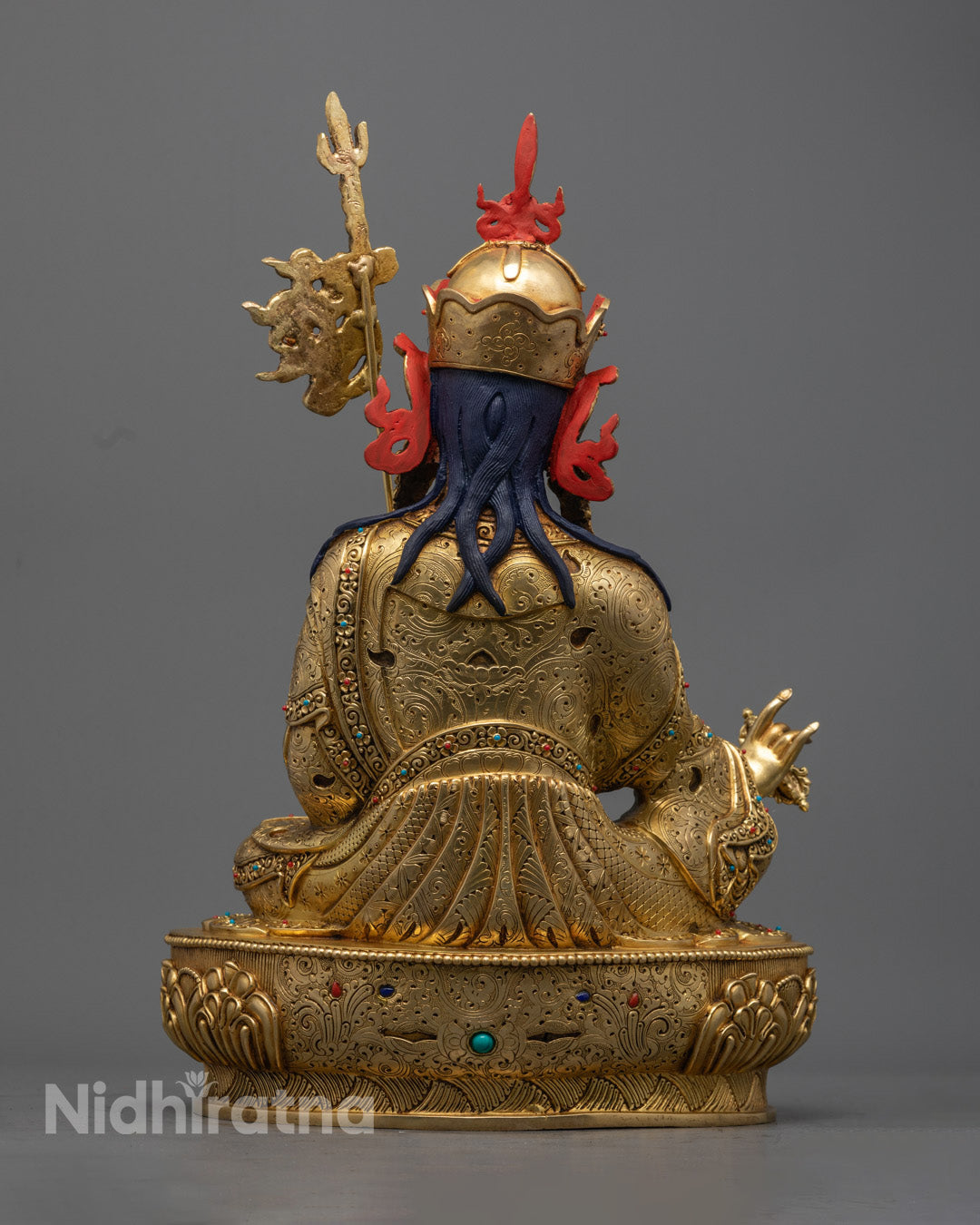 Guru Rinpoche Padmasambhava Gold Statue