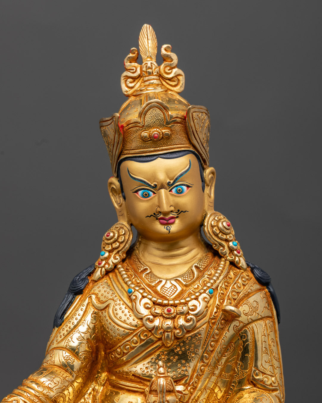 Tibetan Guru Rinpoche Statue | Handmade Sculpture