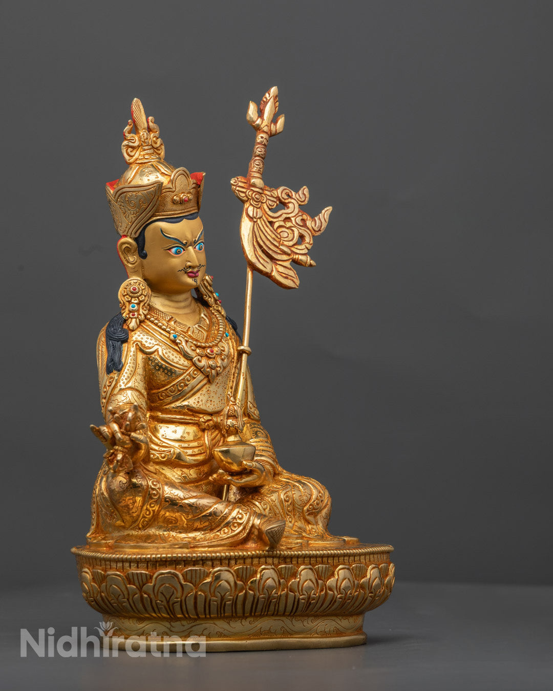Tibetan Guru Rinpoche Statue | Handmade Sculpture