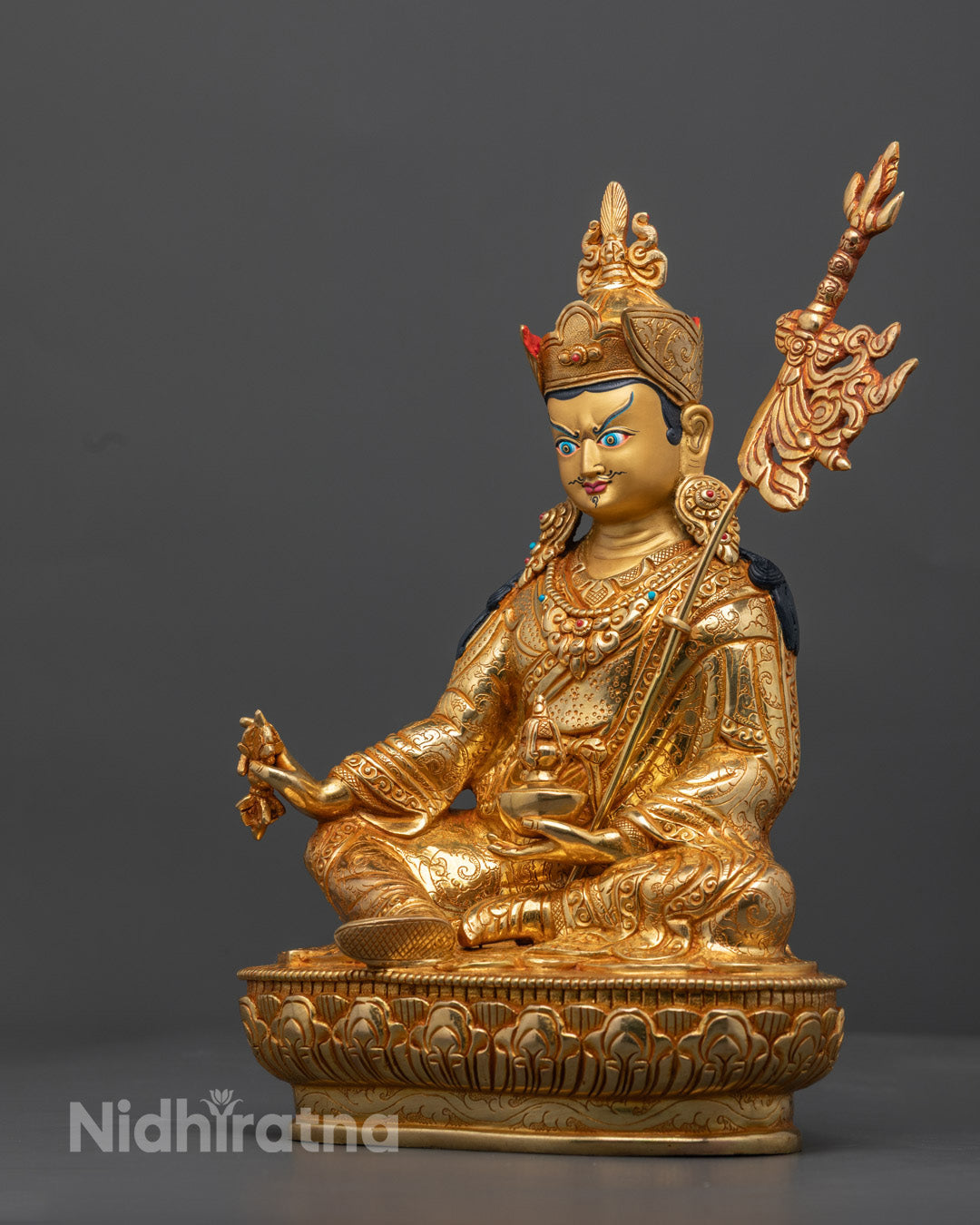 Tibetan Guru Rinpoche Statue | Handmade Sculpture