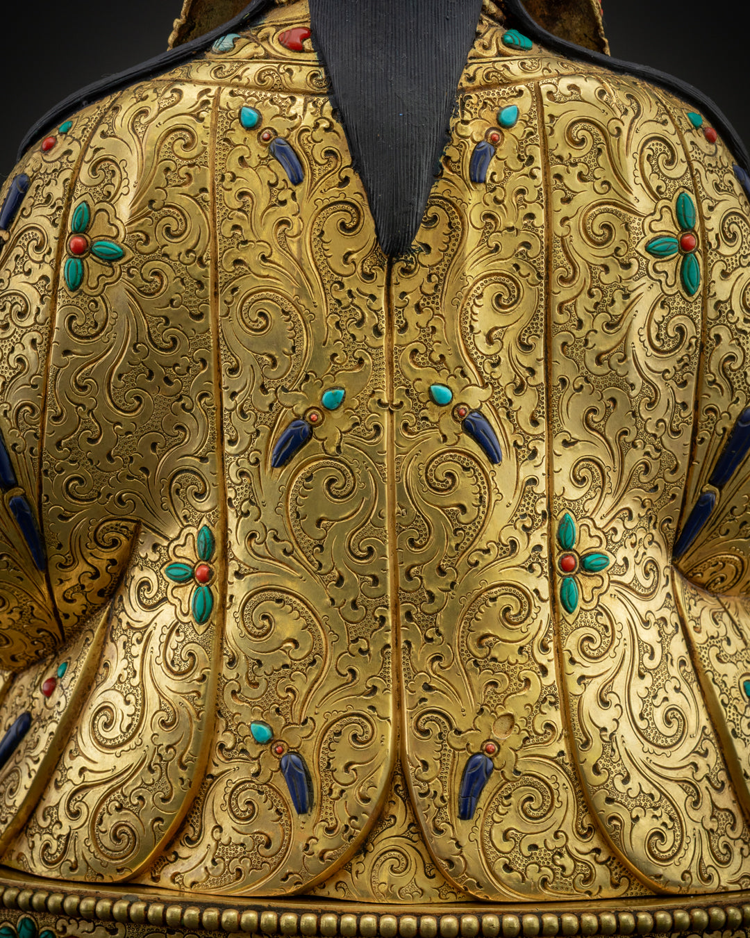 Nepalese Guru Rinpoche Statue | Tibetan Buddhist Sculpture