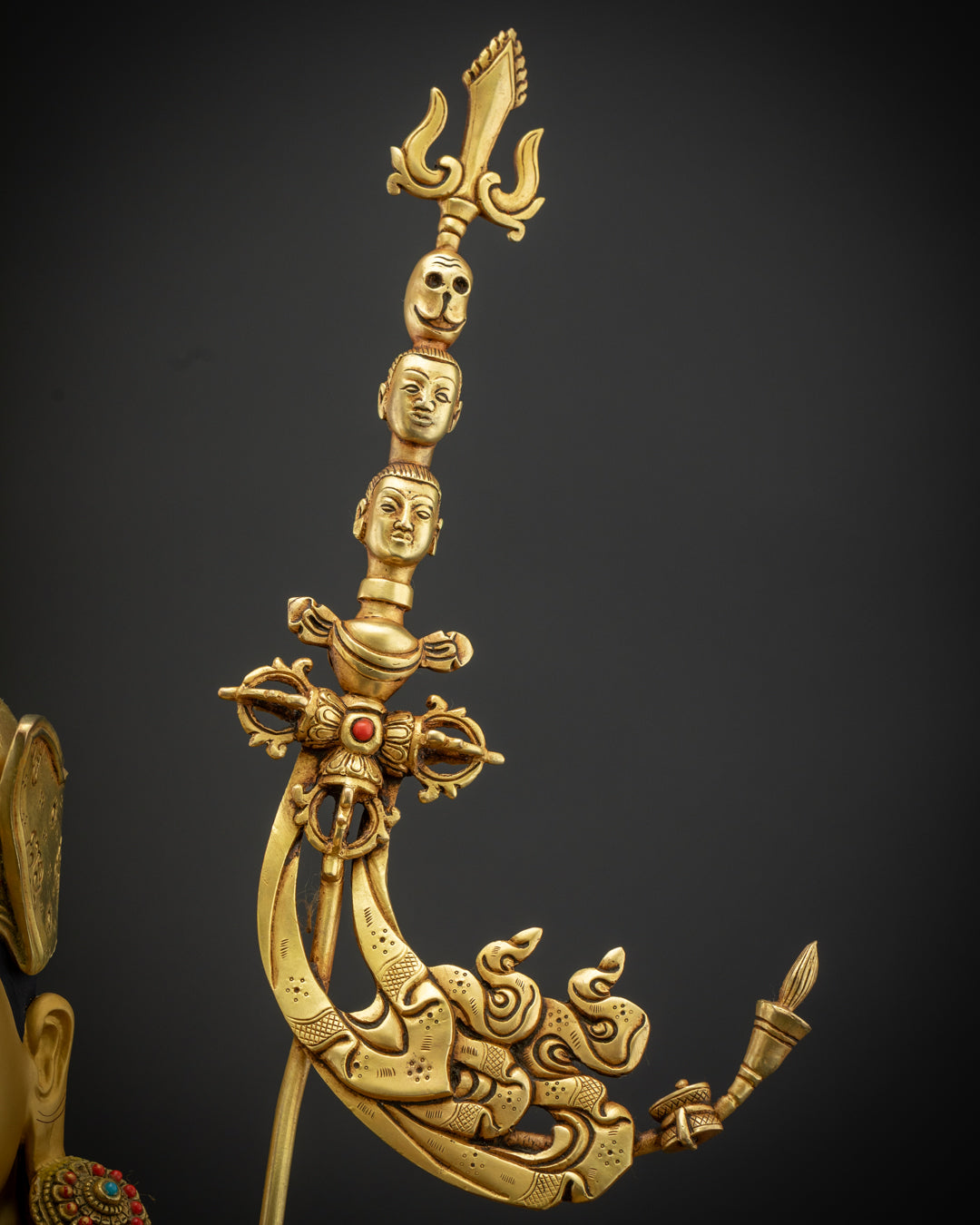 Nepalese Guru Rinpoche Statue | Tibetan Buddhist Sculpture