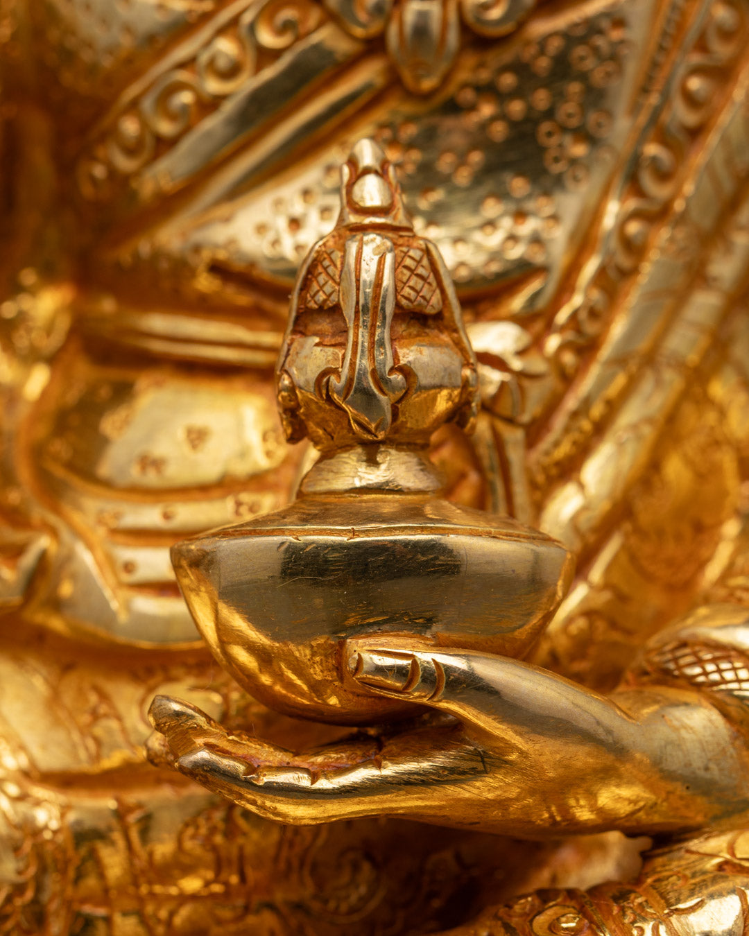 Tibetan Guru Rinpoche Statue | Handmade Sculpture