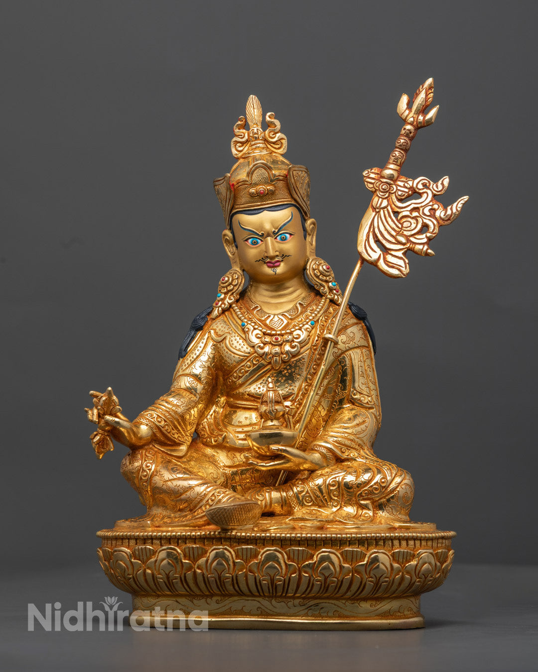 Tibetan Guru Rinpoche Statue | Handmade Sculpture