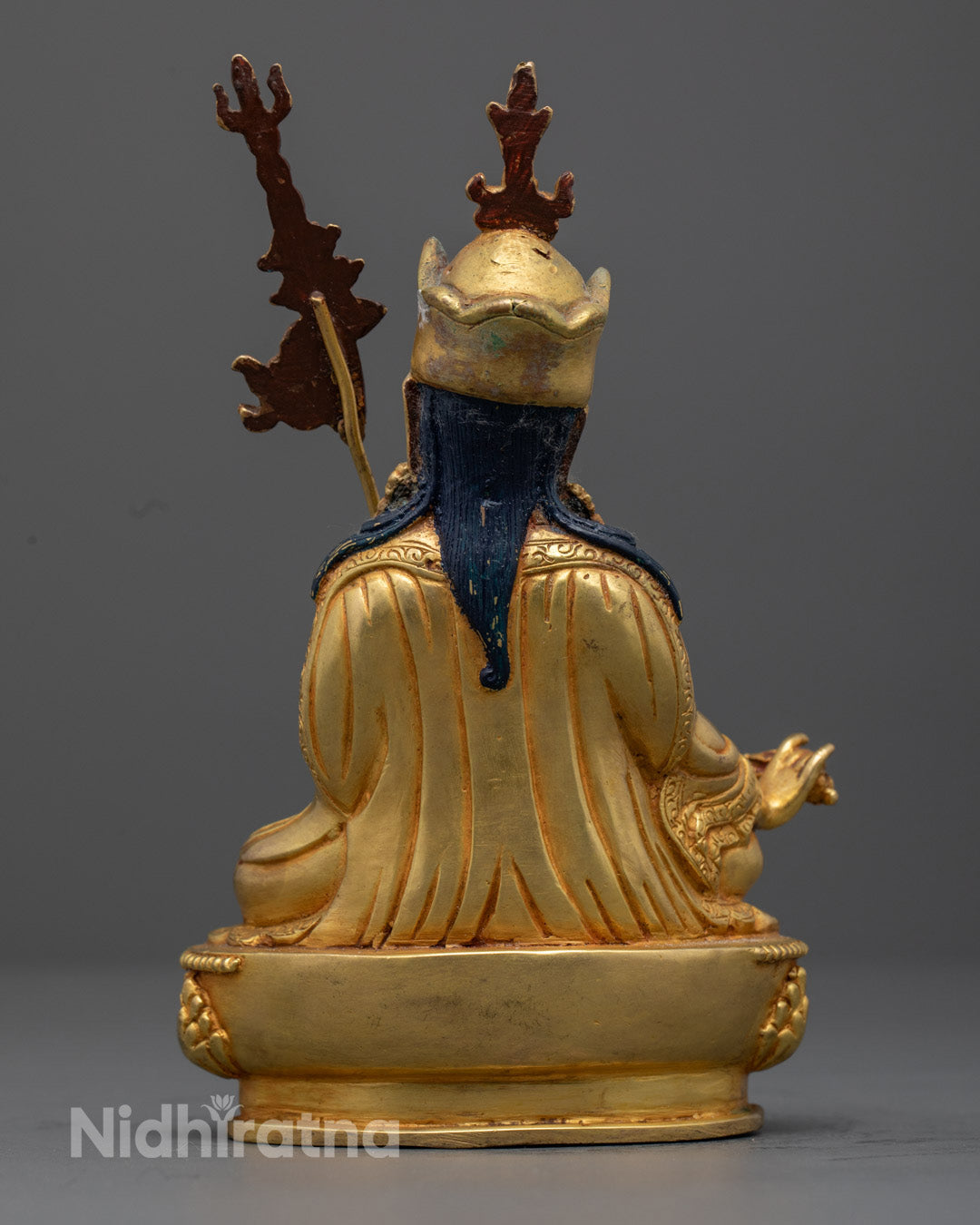 Handcrafted Guru Rinpoche Statue | Tibetan Buddhist Sculpture