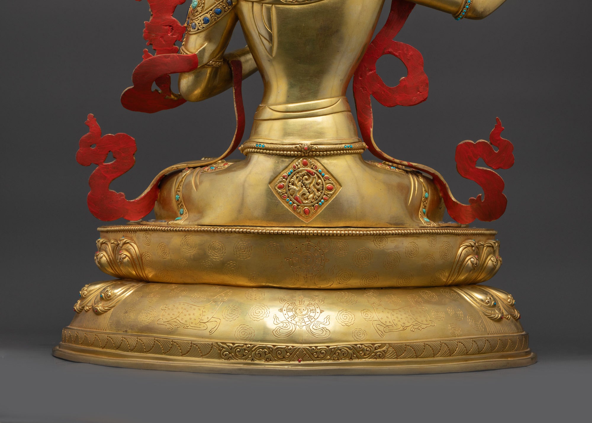 Bodhisattva of Wisdom Manjushri Sculpture | Buddhist Meditation Idol