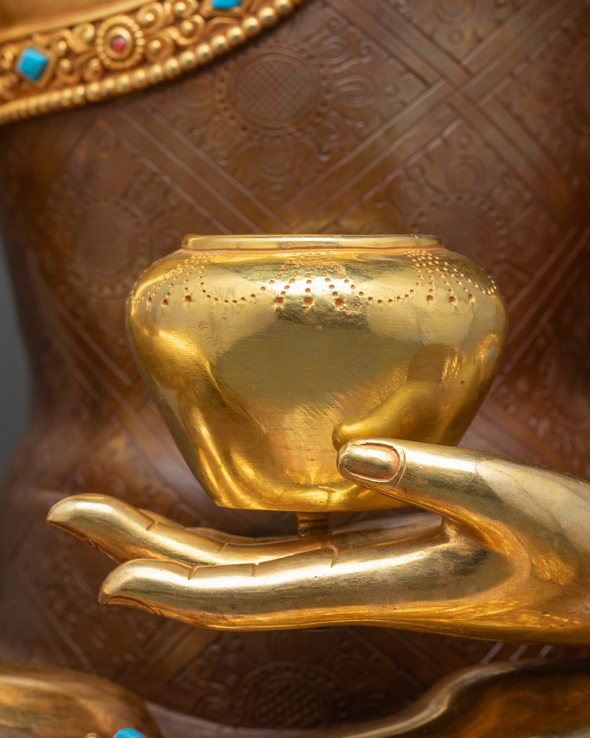 Gautama Buddha and Disciples Statue | Traditional Buddhist Sculpture