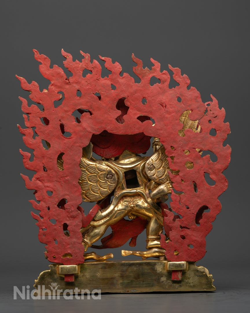 Hayagriva Statue | 24K Gold Gilded Tibetan Art