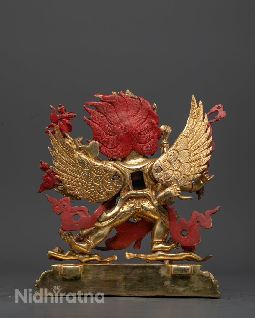 Hayagriva Statue | 24K Gold Gilded Tibetan Art