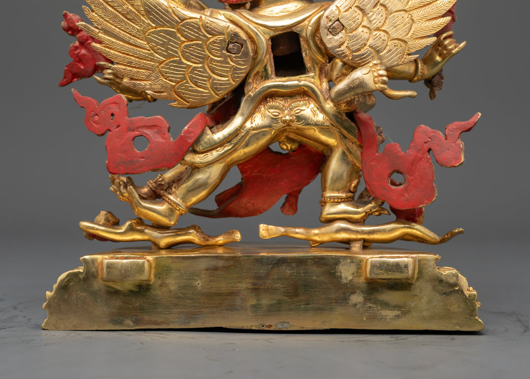 Hayagriva Statue | 24K Gold Gilded Tibetan Art