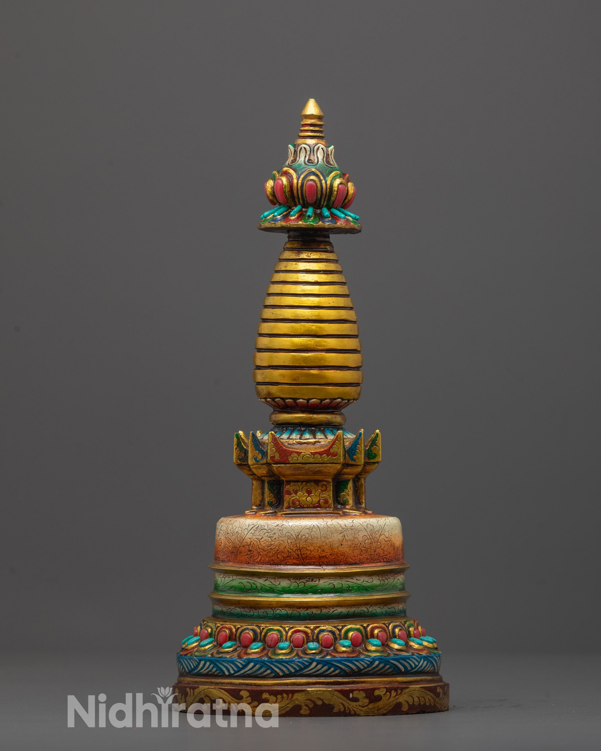 Hand-Carved Kadampa Stupa | Buddhist Spiritual Monument