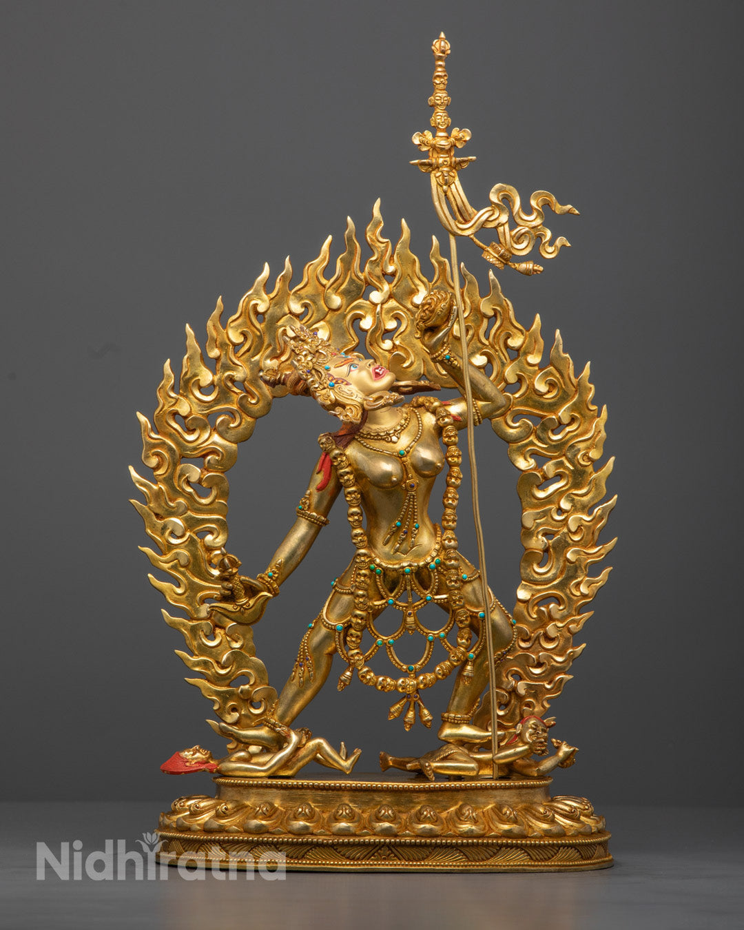 Hand-Carved Vajrayogini Statue | Sacred Tibetan Buddhist Deity