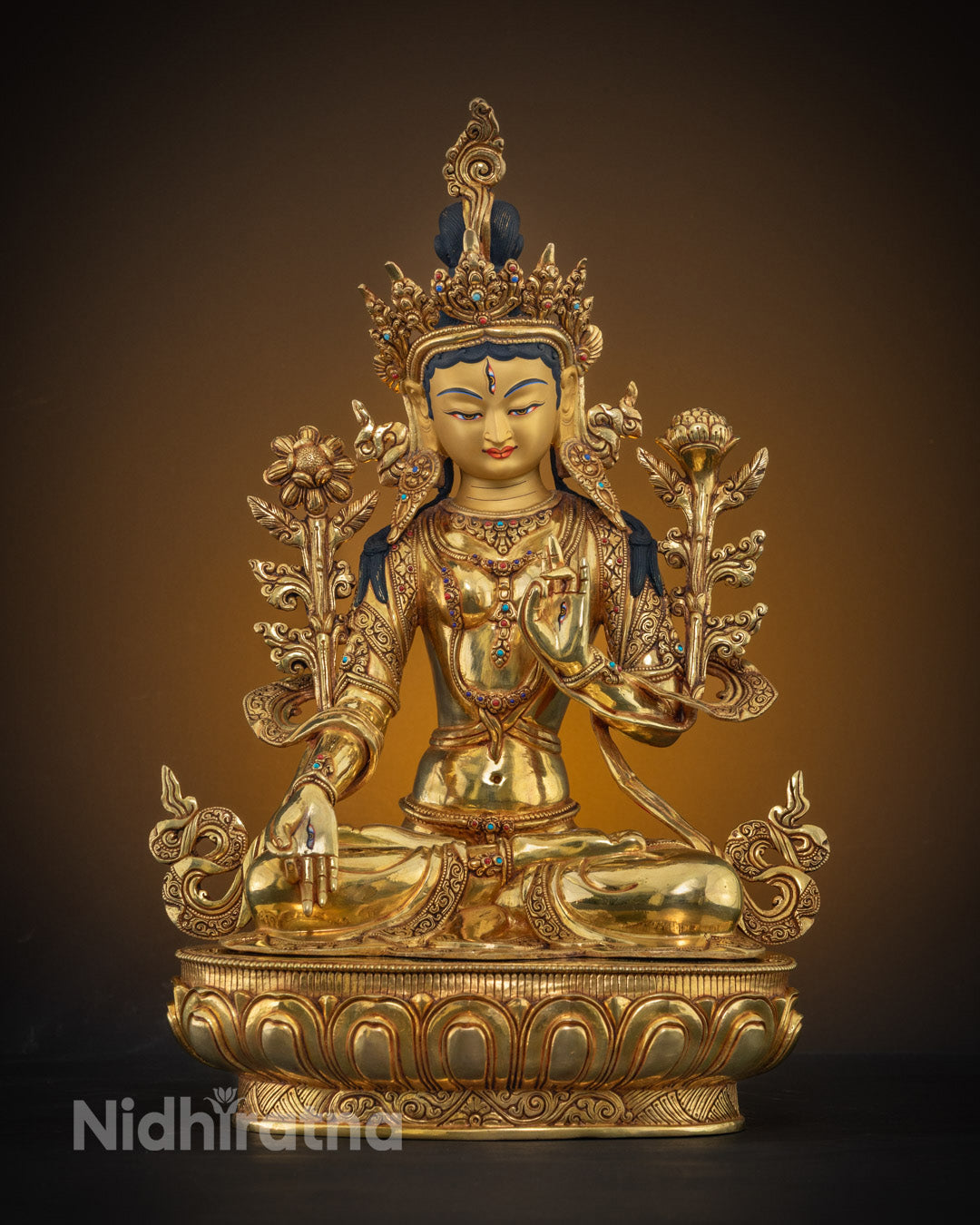 Hand-Carved White Tara Statue | Goddess of Compassion