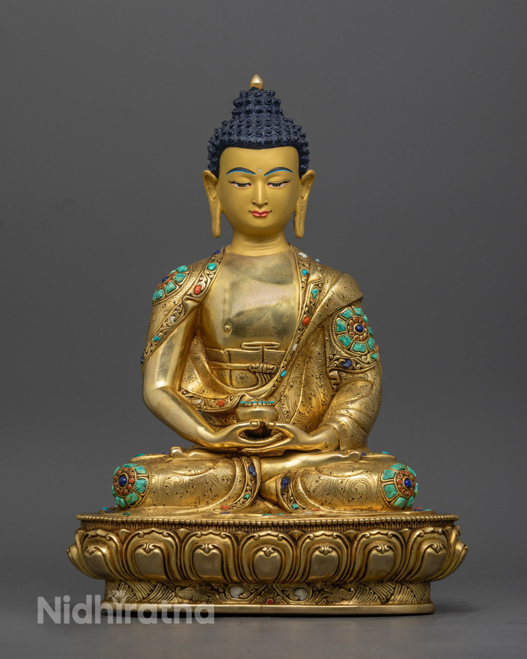 Handcrafted Amitabha Buddha Statue | Tibetan Buddhist Art