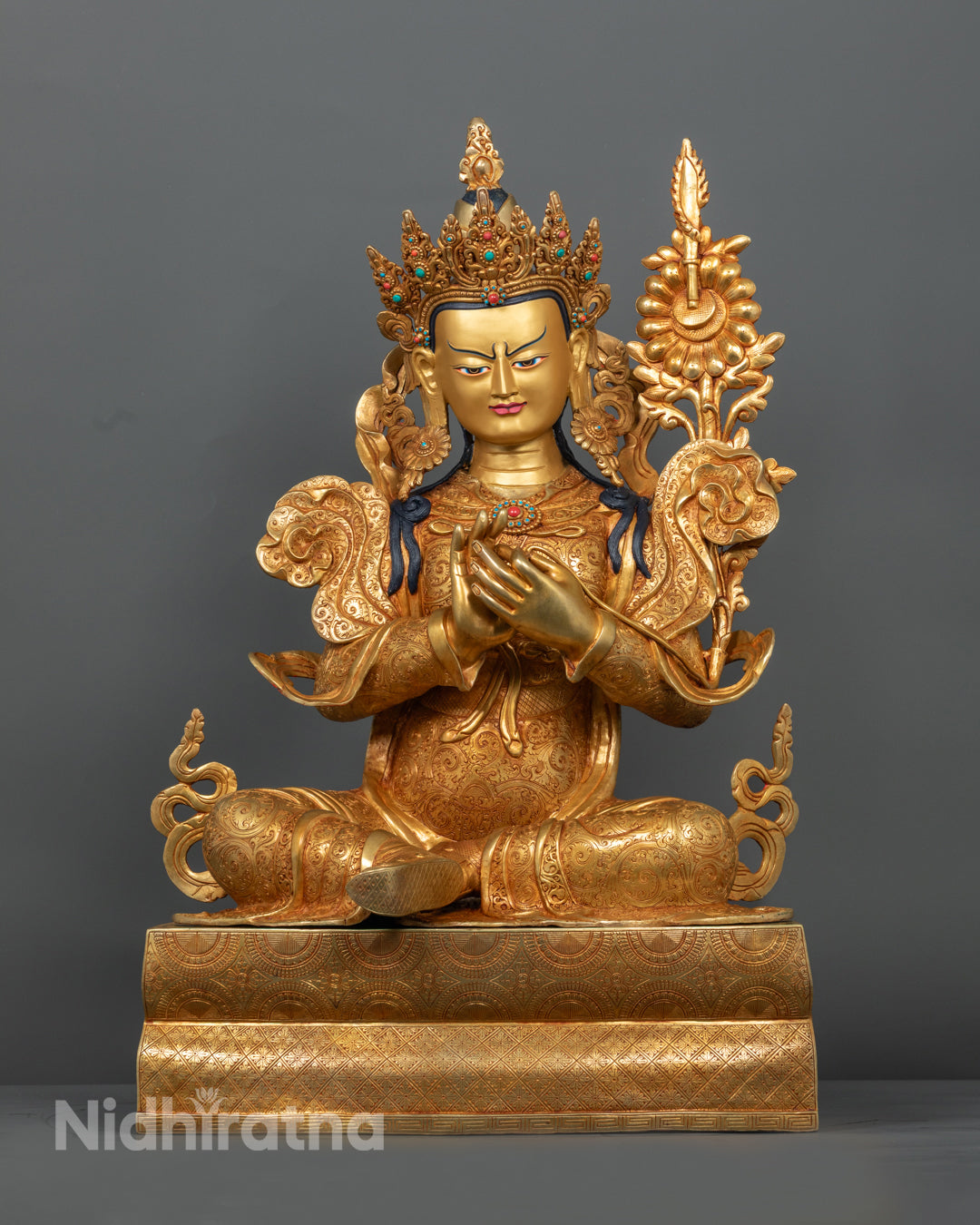 Handmade Trisong Detsen Statue | Traditional Buddhist Artwork