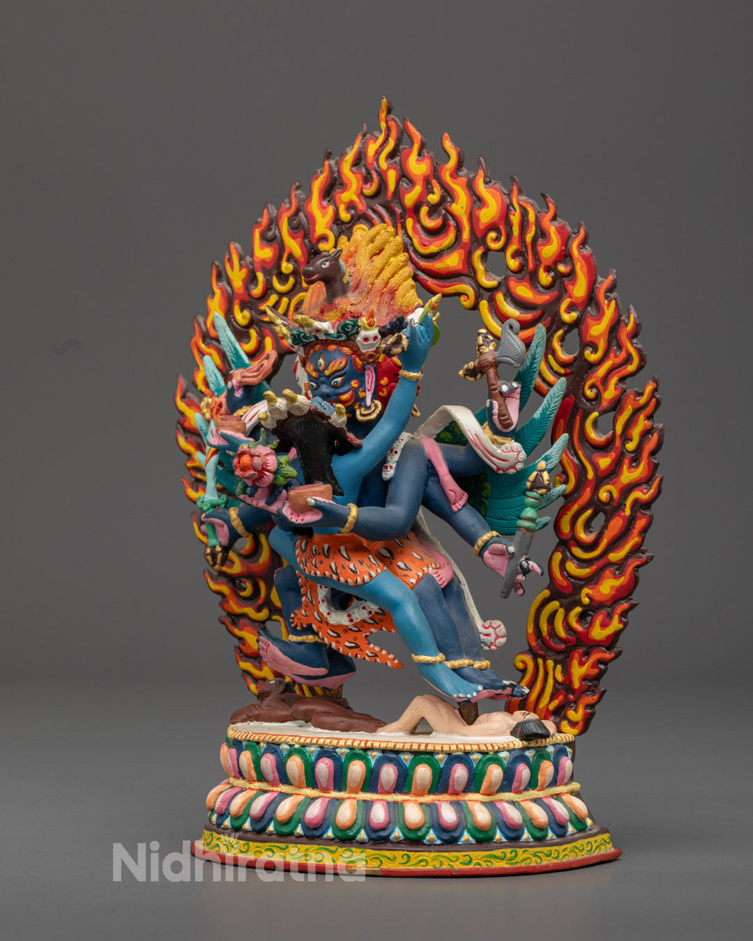 Beautifully Hand-carved Hayagriva Statue