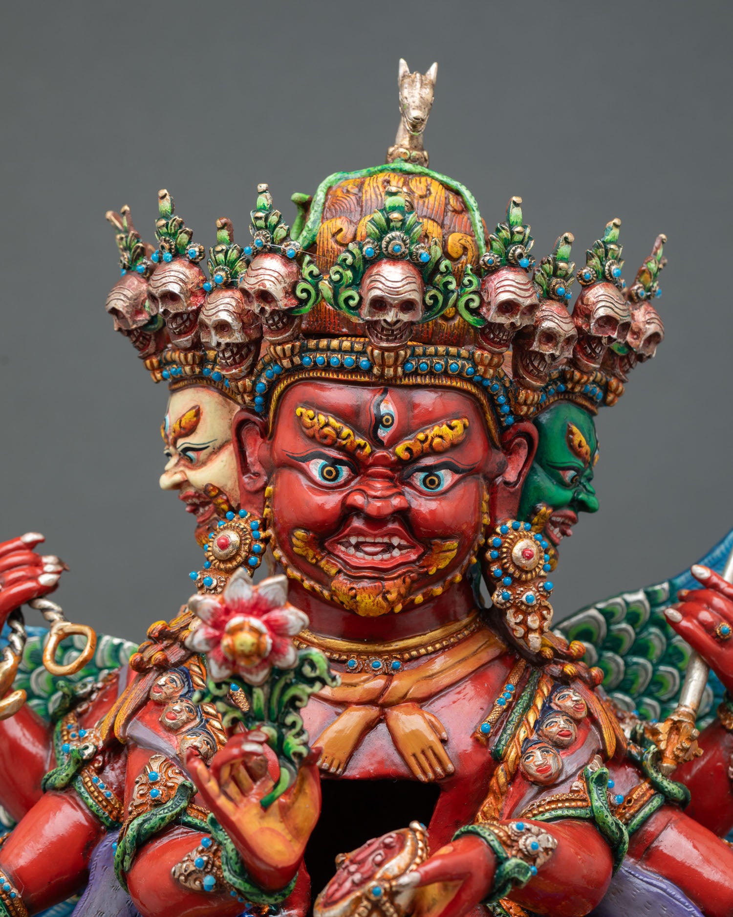 Hayagriva Statue in Hand-Painted Details | Himalayan Art