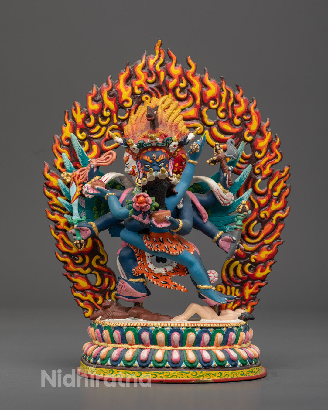 Beautifully Hand-carved Hayagriva Statue