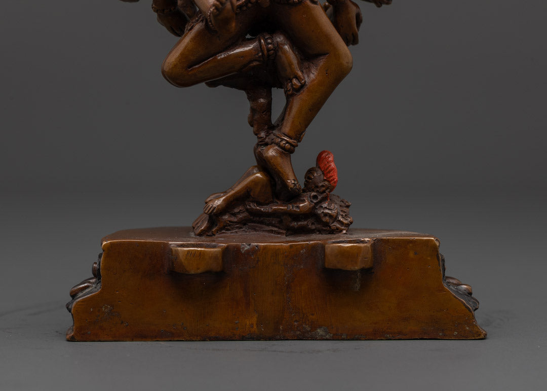 Oxidized He Vajra Statue | Traditional Tibetan Artwork