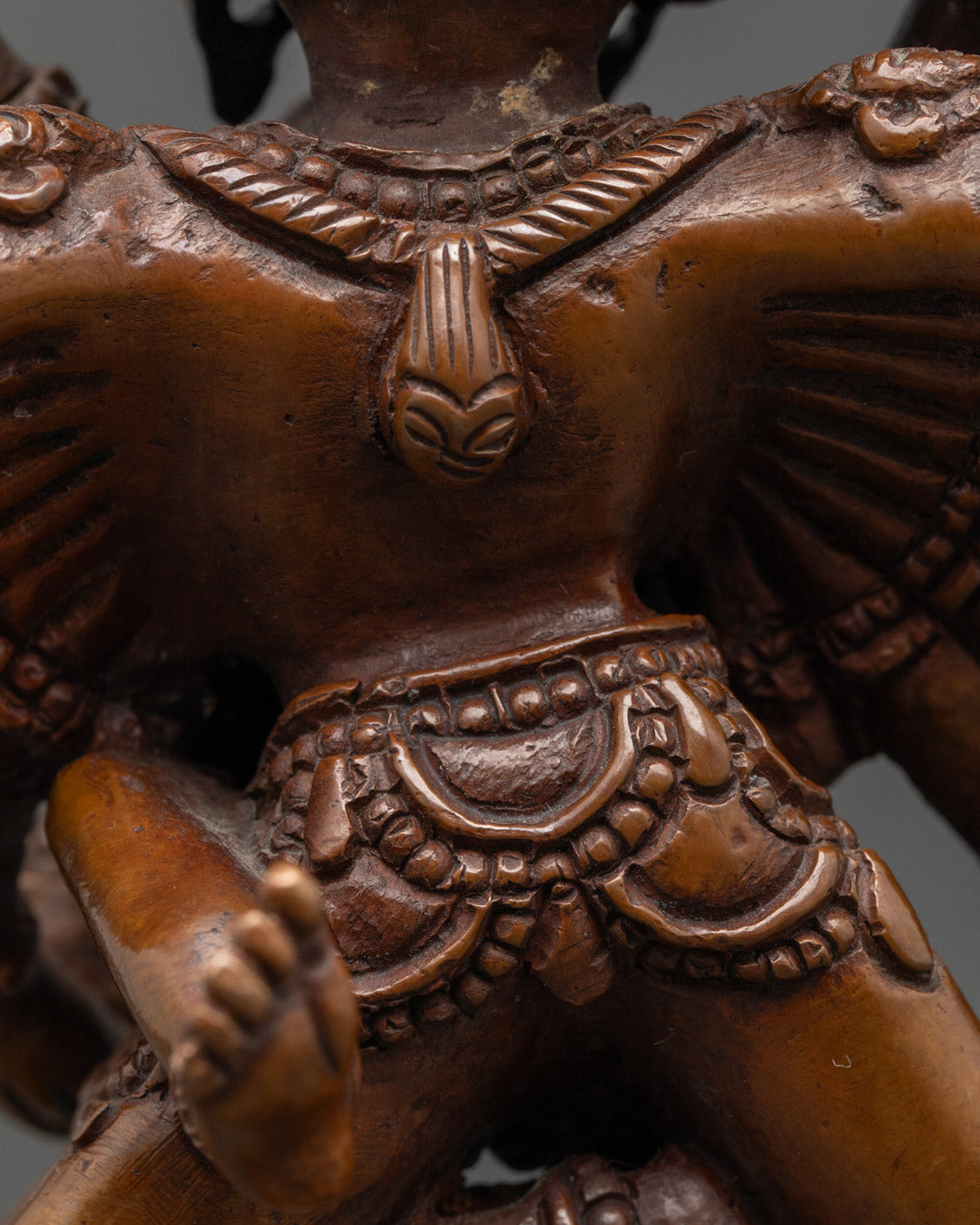 Oxidized He Vajra Statue | Traditional Tibetan Artwork