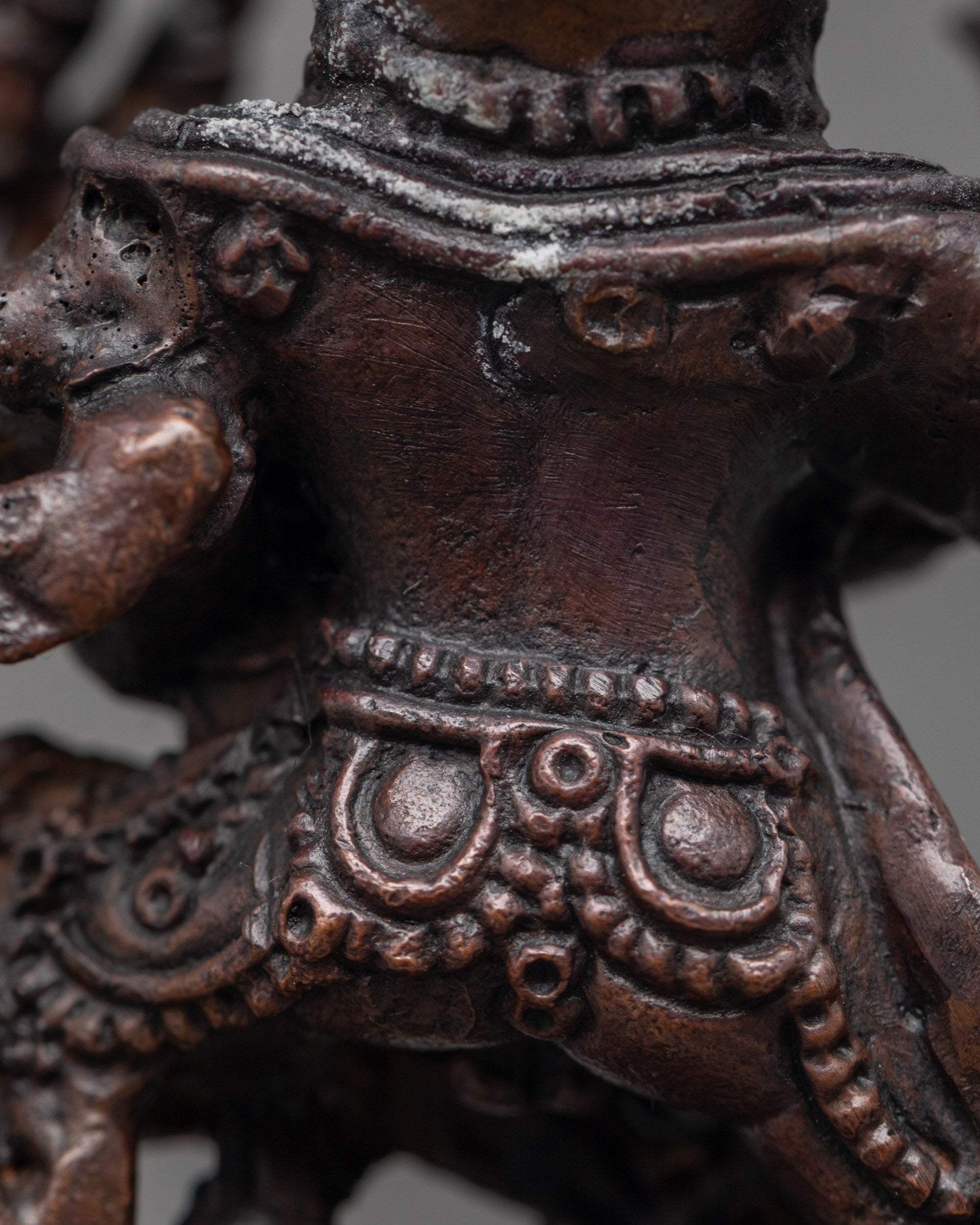 Oxidized Copper Hevajra Statue | Fierce Tantric Protector