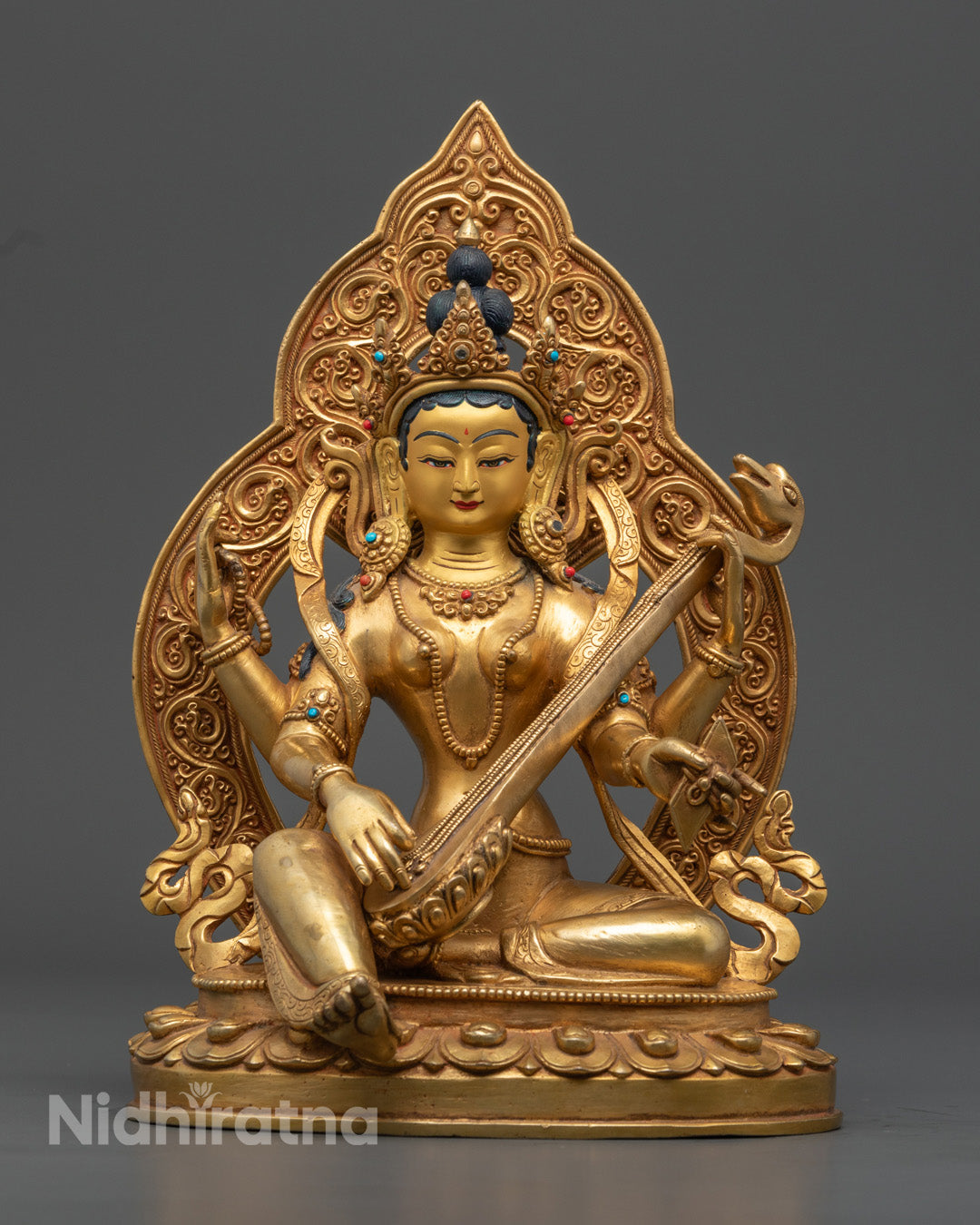 Saraswati Statue | Enhance Spiritual Growth & Artistic Expression with Divine Energy
