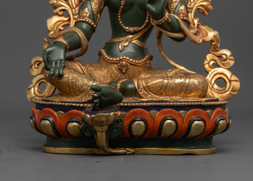 Green Tara Buddhist Statue | Green Tara Female Buddha