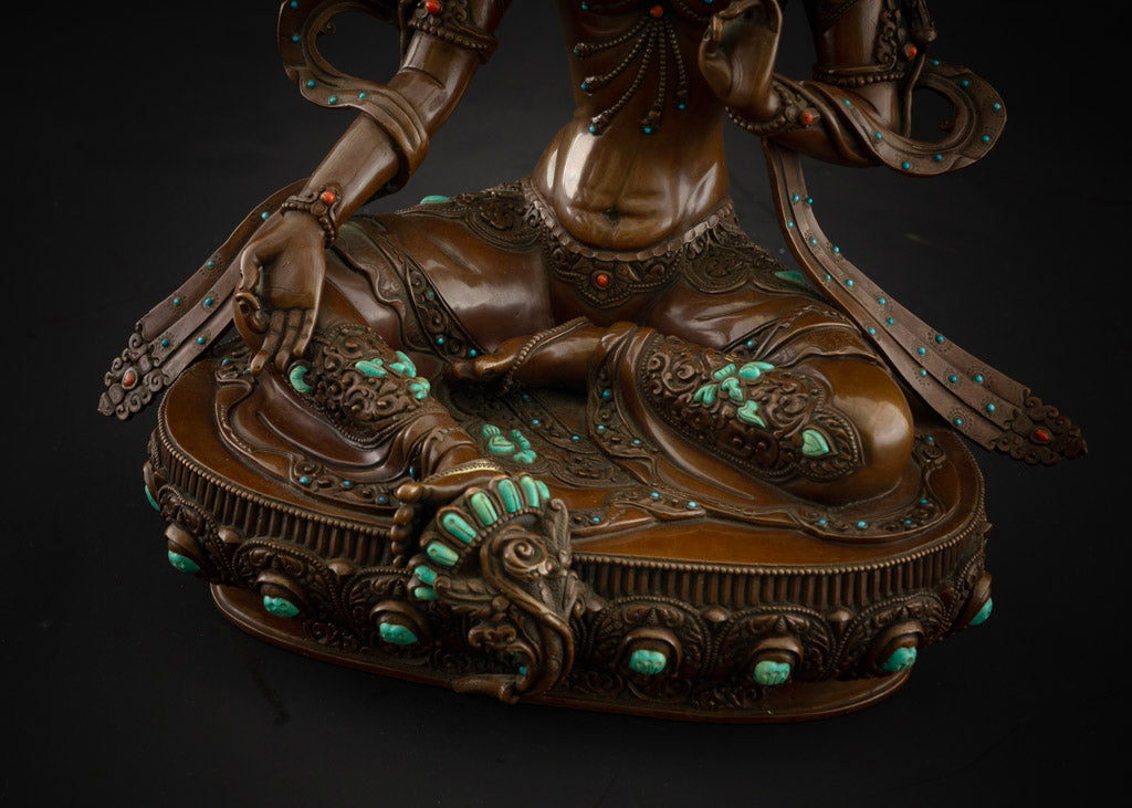 Green Tara Statue | Original Handmade Buddhist Statue