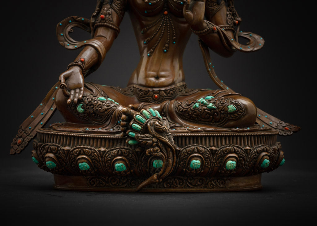 Green Tara Statue | Original Handmade Buddhist Statue