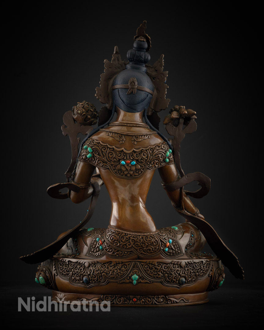 Green Tara Statue | Original Handmade Buddhist Statue
