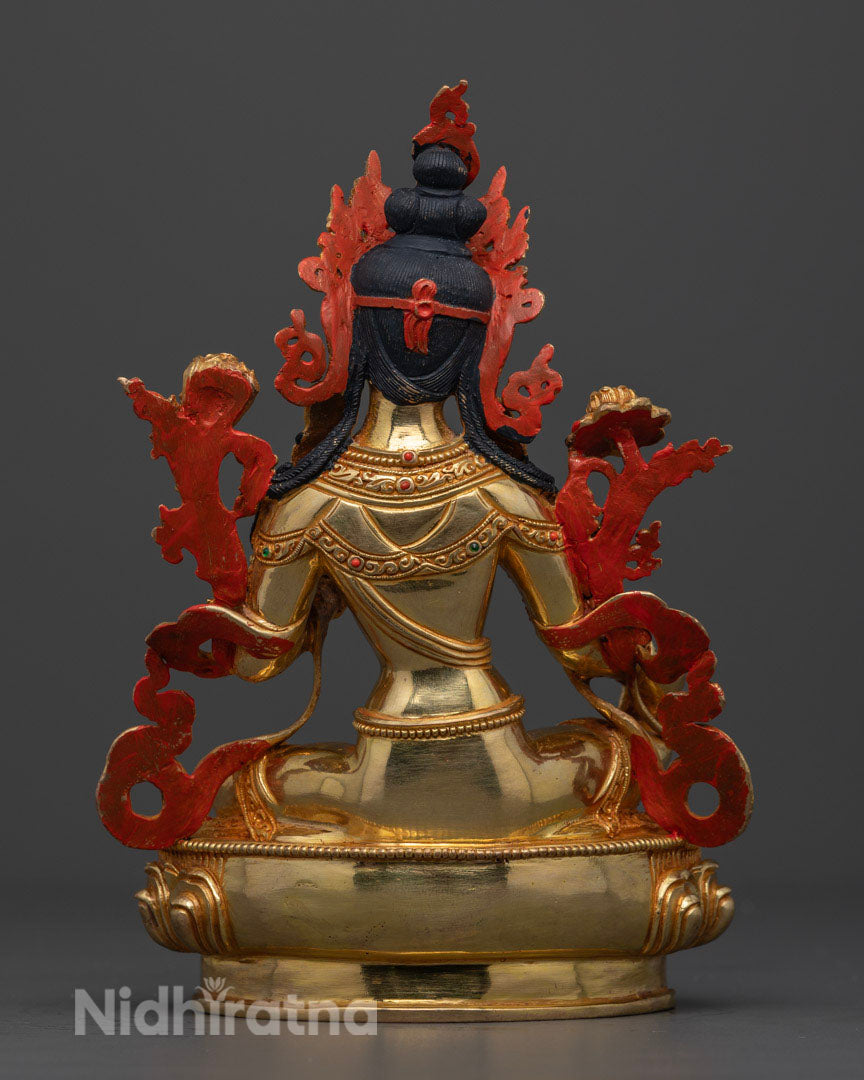 Green Tara Female Buddha Rupa | Tibetan Buddhism