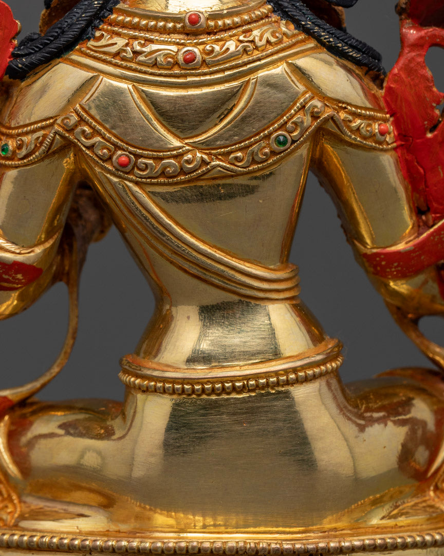 Green Tara Female Buddha Rupa | Tibetan Buddhism