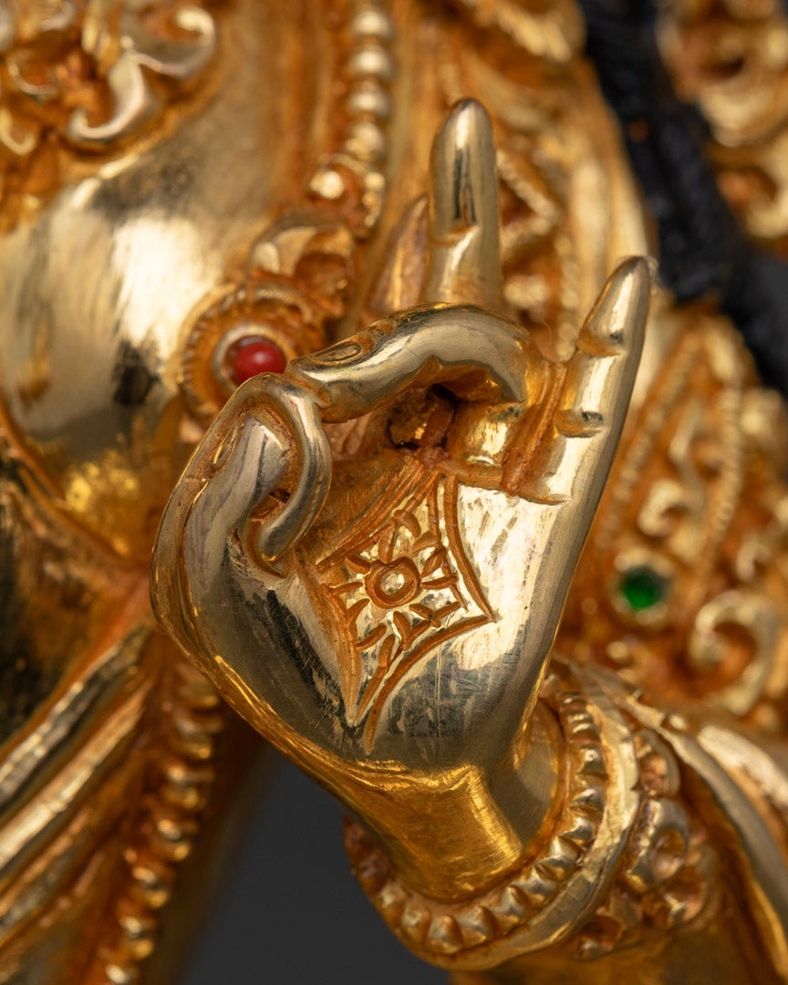 Green Tara Female Buddha Rupa | Tibetan Buddhism