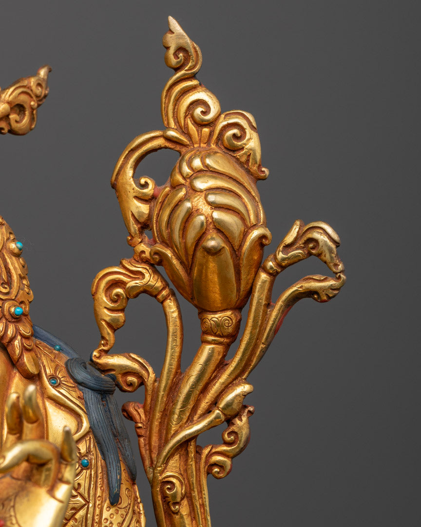 Green Tara Jetsun Dolma Statue | Handcrafted Symbol of Compassion and Protection