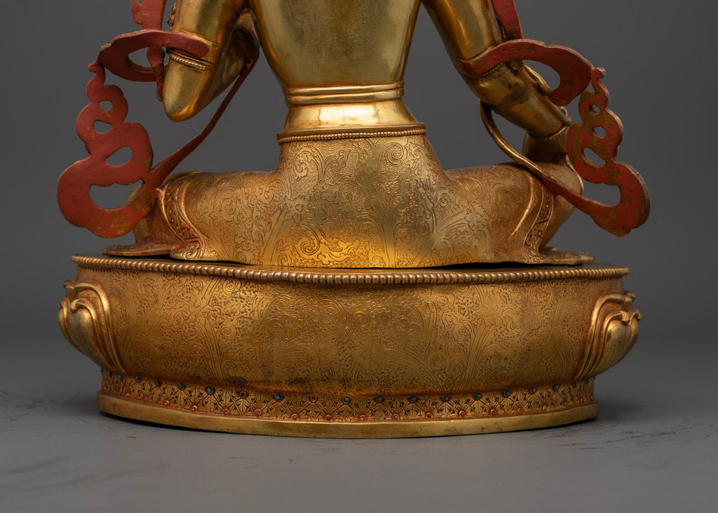 Green Tara Jetsun Dolma Statue | Handcrafted Symbol of Compassion and Protection
