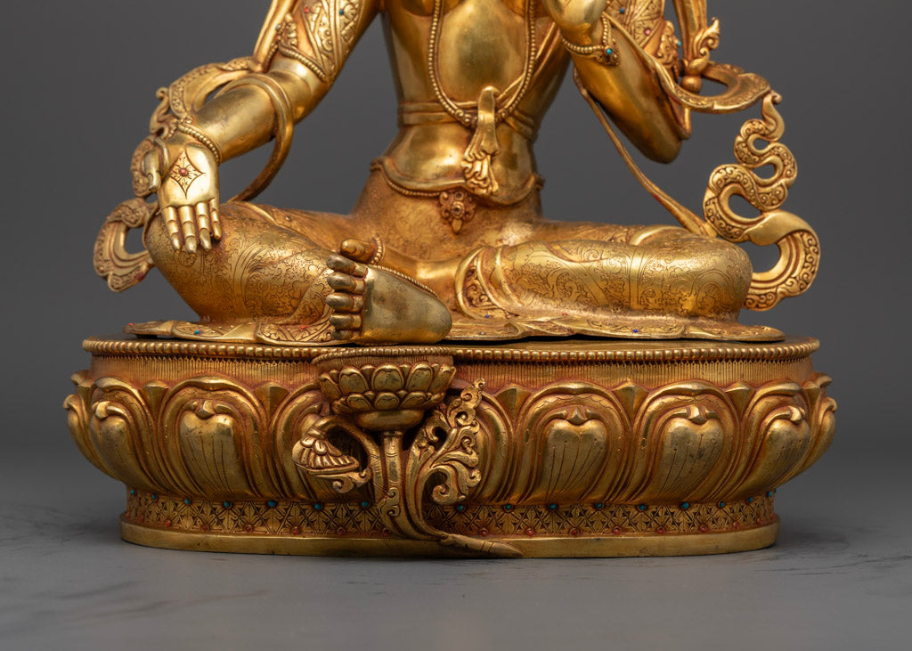 Green Tara Jetsun Dolma Statue | Handcrafted Symbol of Compassion and Protection