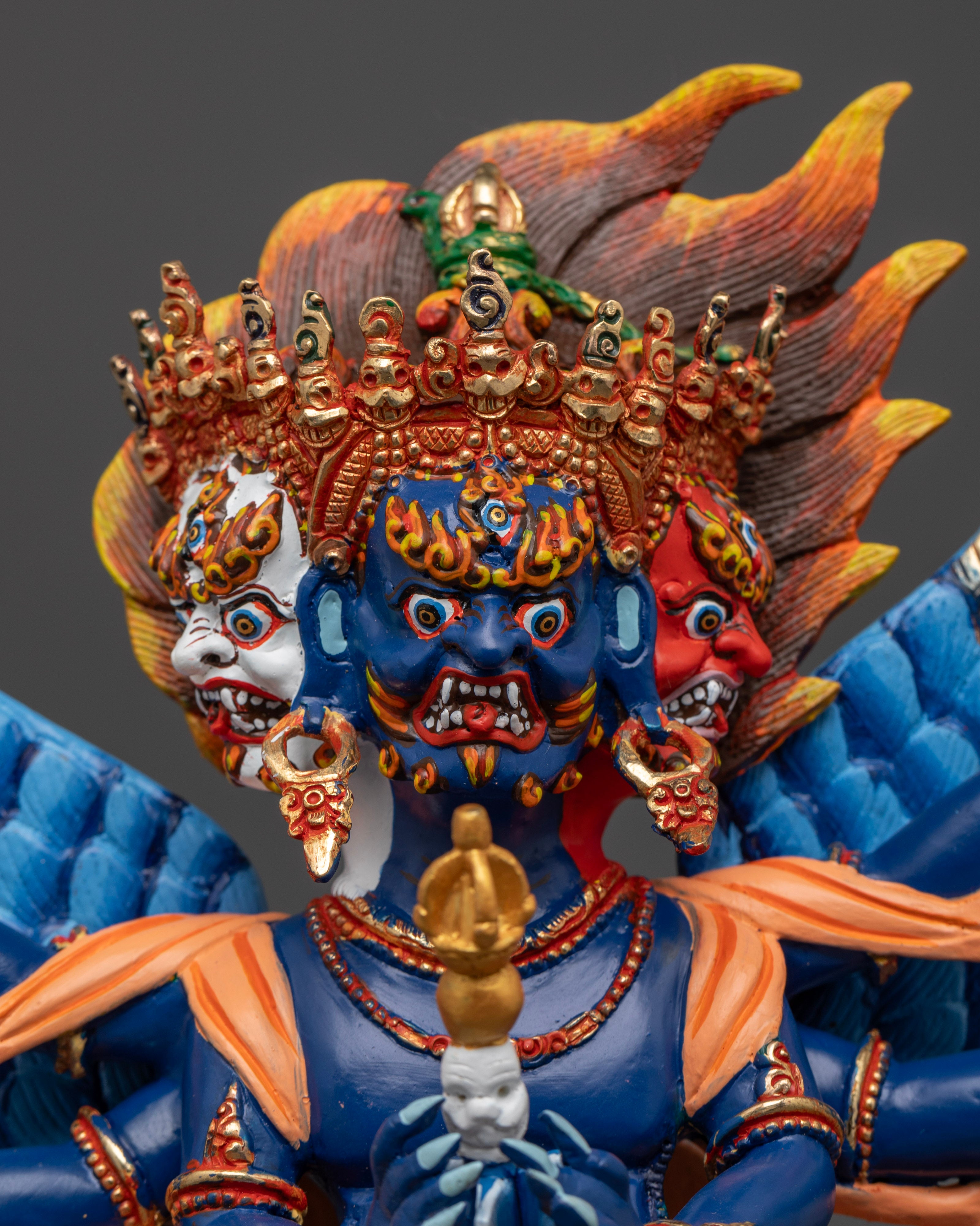 Colorful Vajrakilaya Statue | Guardian of the Spiritual Realm