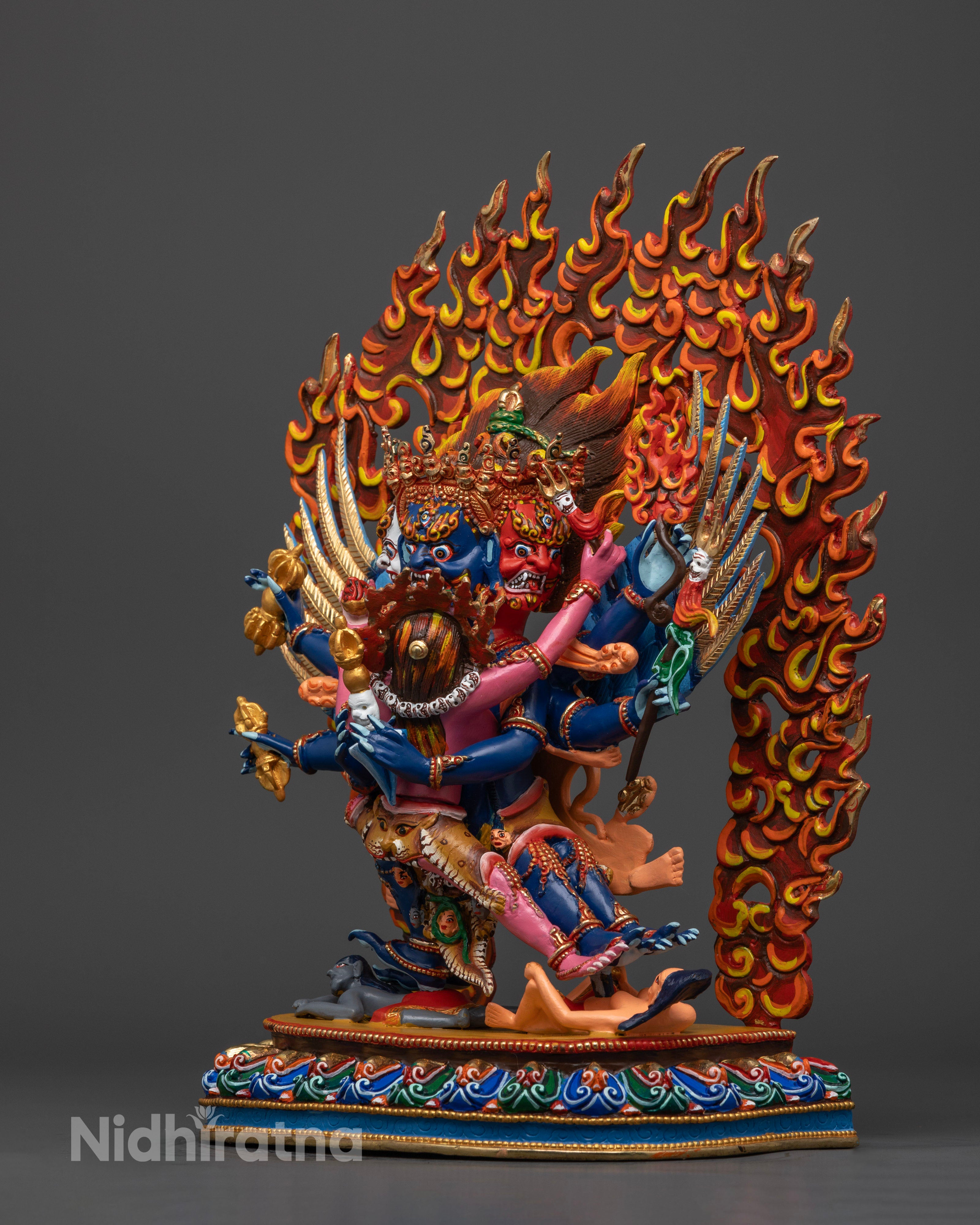 Colorful Vajrakilaya Statue | Guardian of the Spiritual Realm