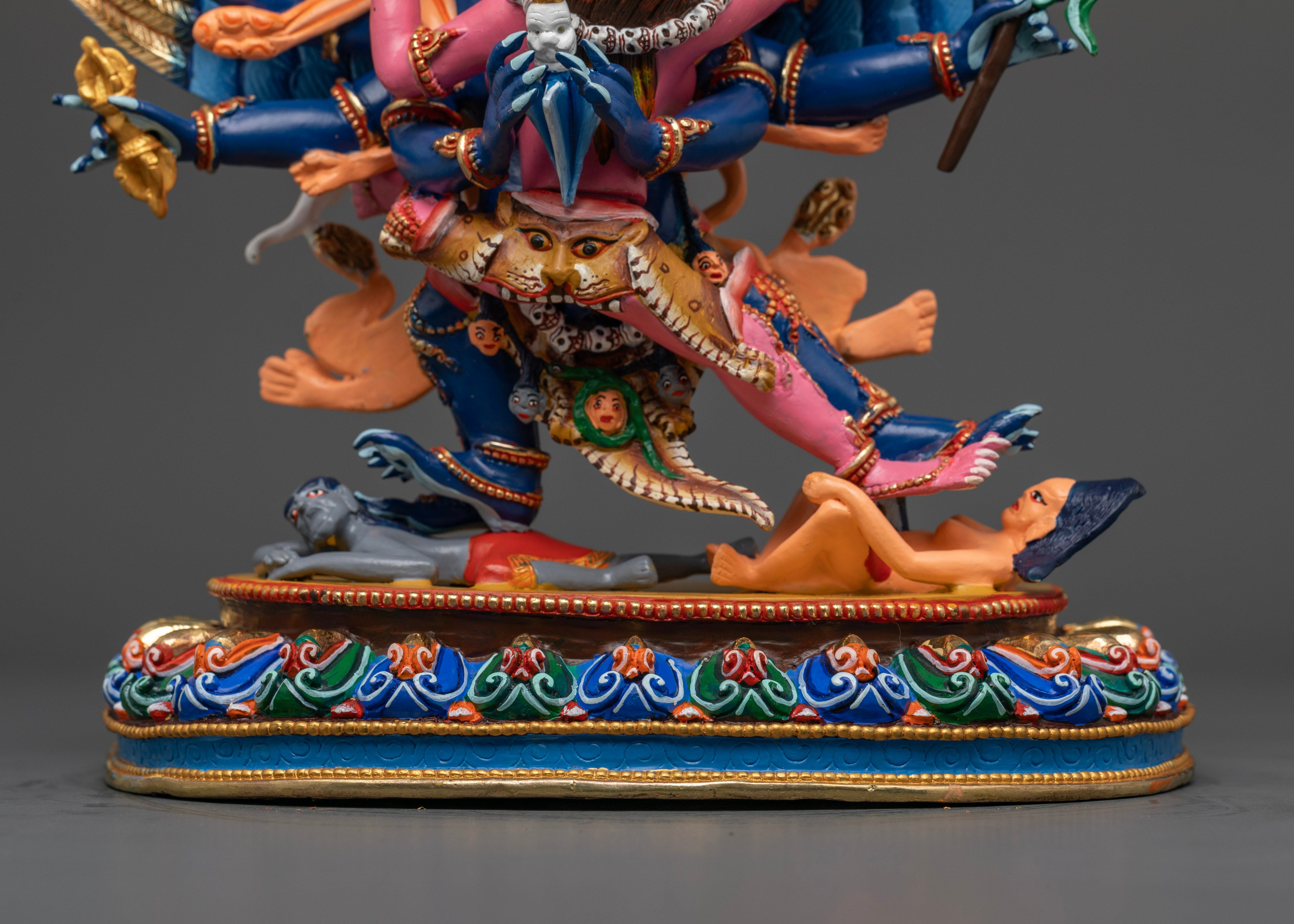 Colorful Vajrakilaya Statue | Guardian of the Spiritual Realm