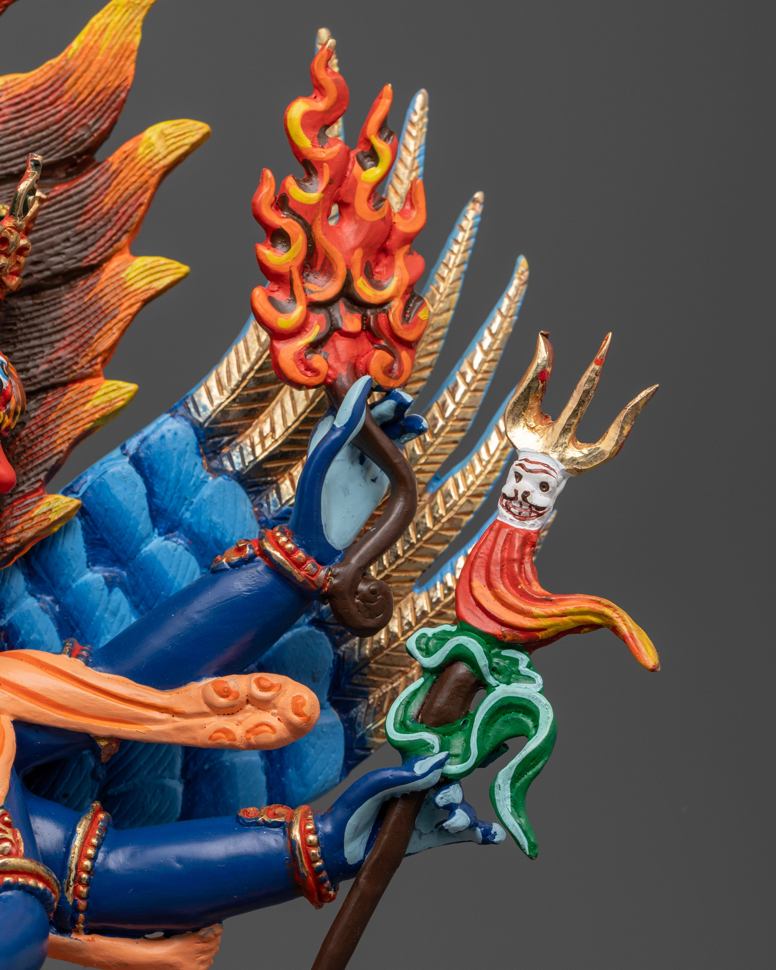 Colorful Vajrakilaya Statue | Guardian of the Spiritual Realm