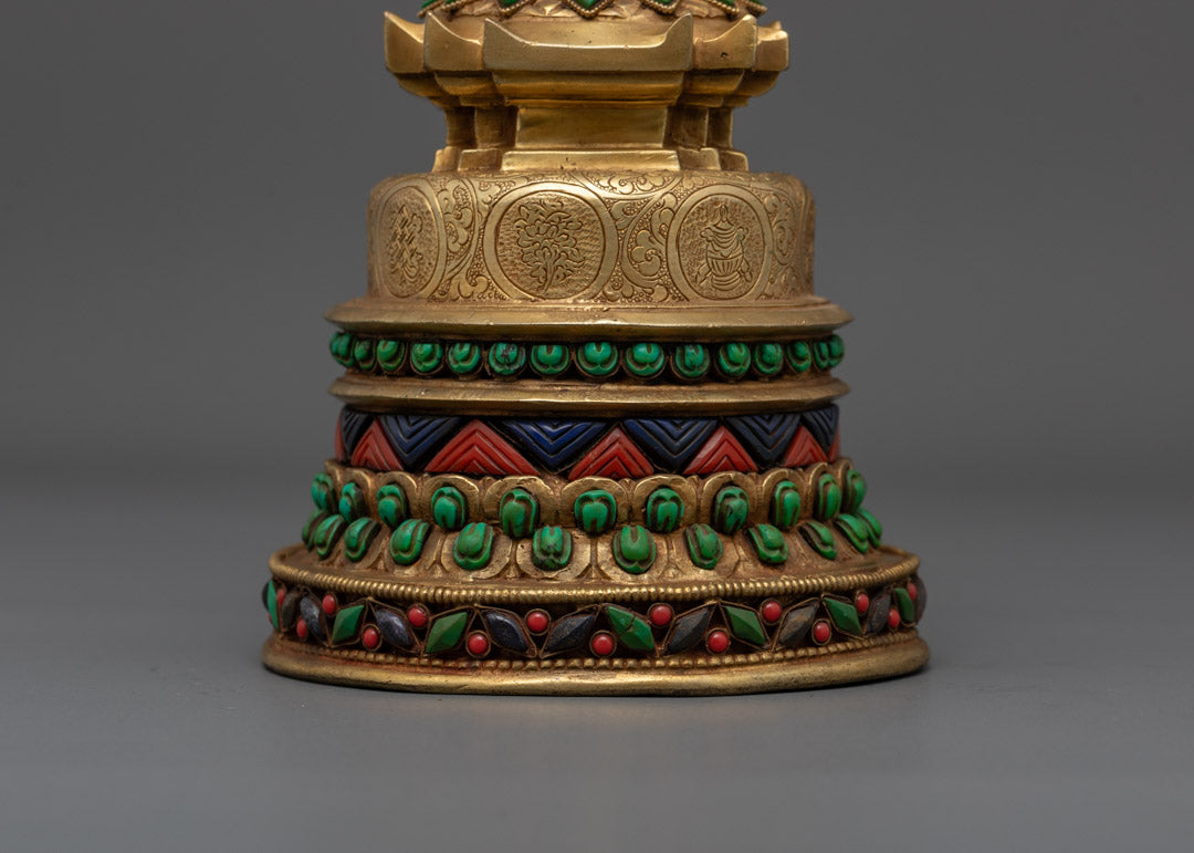 Handmade Kadam Style Stupa | Chorten Chaitya