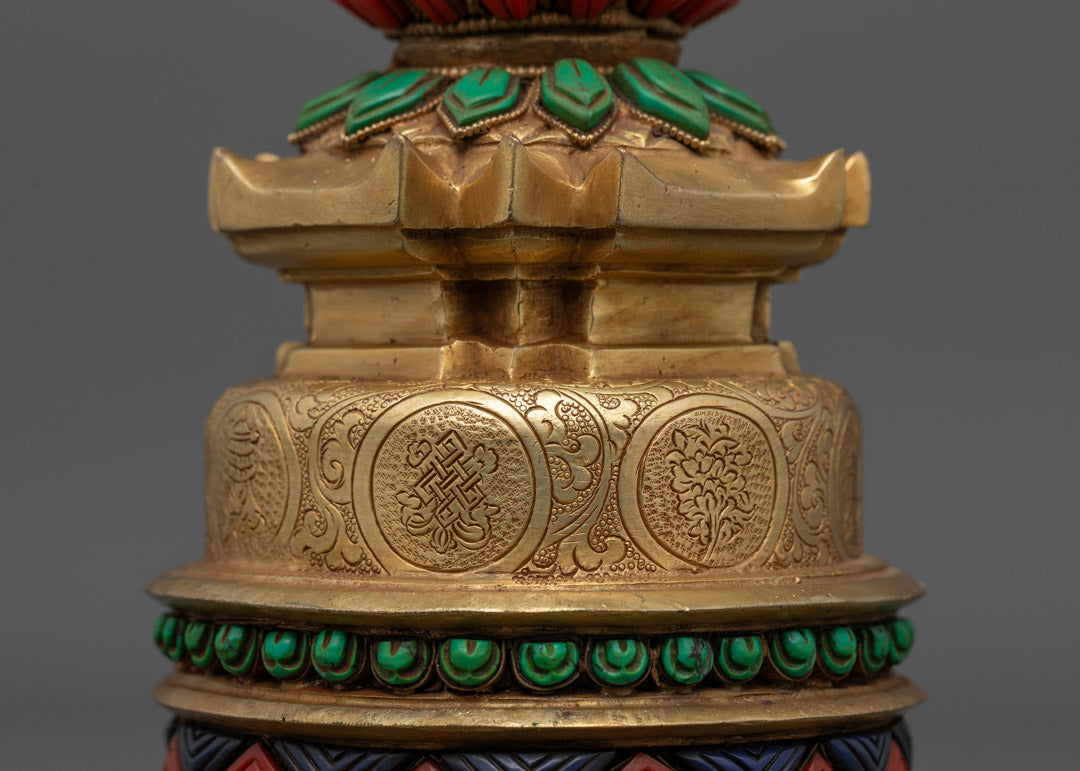 Handmade Kadam Style Stupa | Chorten Chaitya