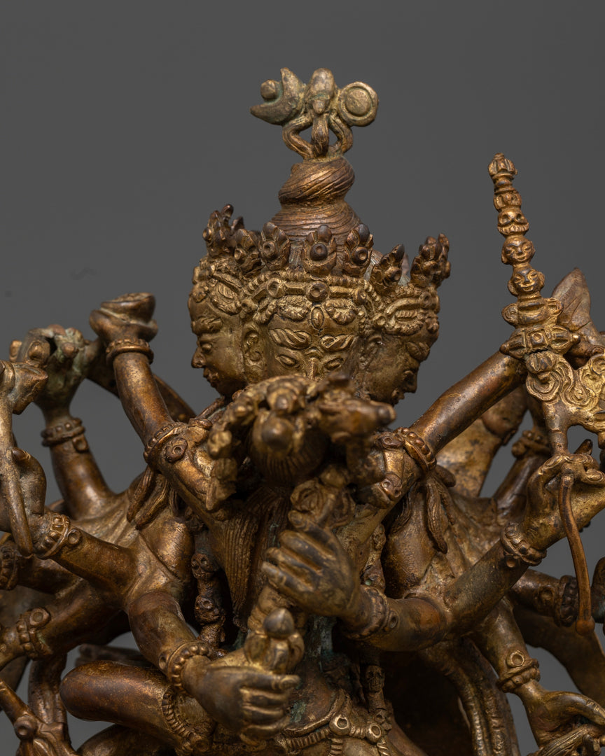 Kalachakra Statue | Sacred Buddhist Sculpture for Meditation