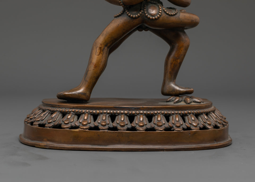 Oxidized Kalachakra Statue | Handcrafted Buddhist Art
