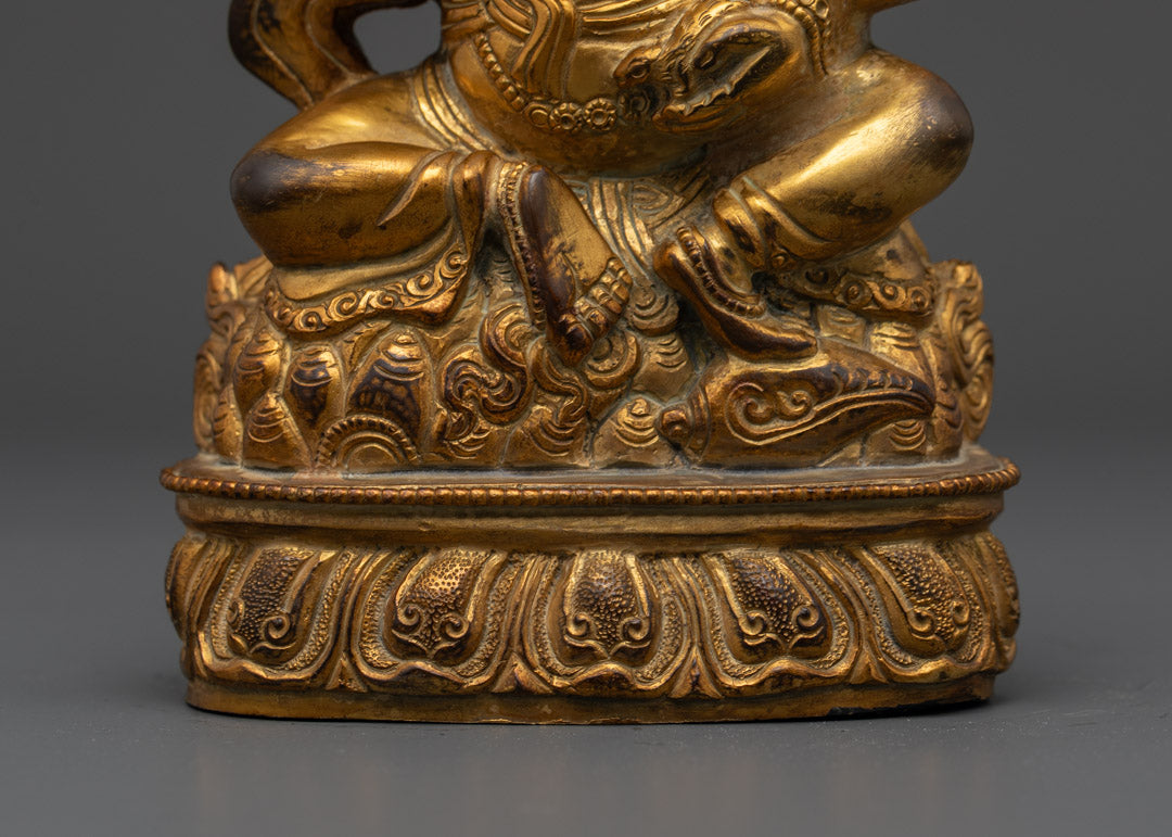 Black Dzambhala Statue | Tibetan Wealth Deity for Good Fortune