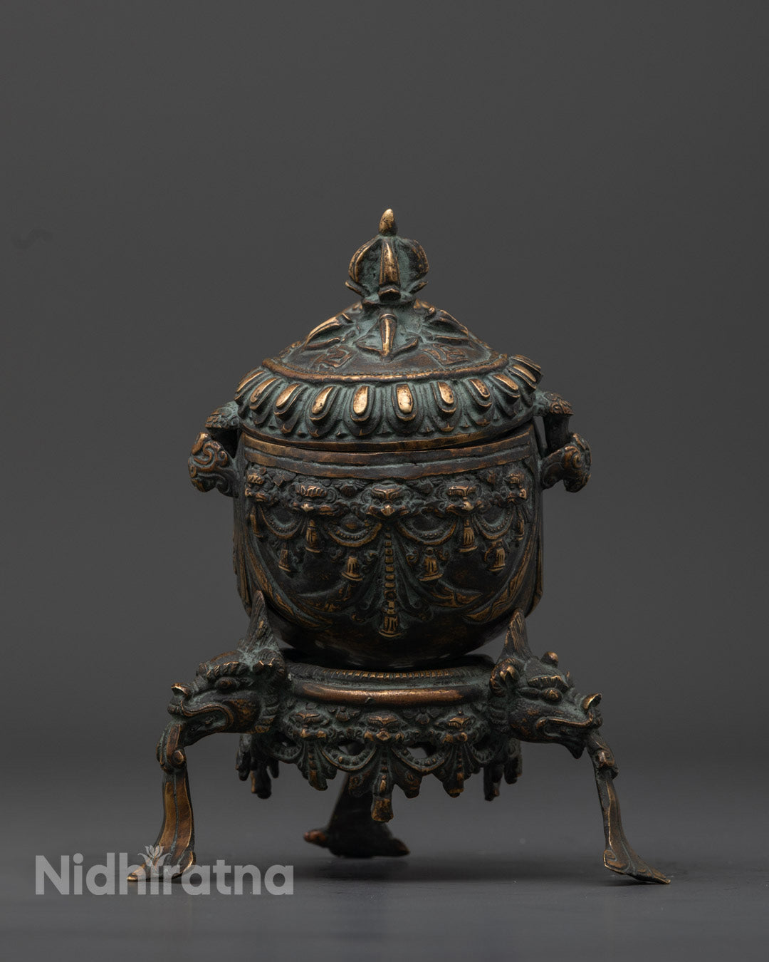 Skull Kapala Sculpture | Tibetan Buddhist Rituals
