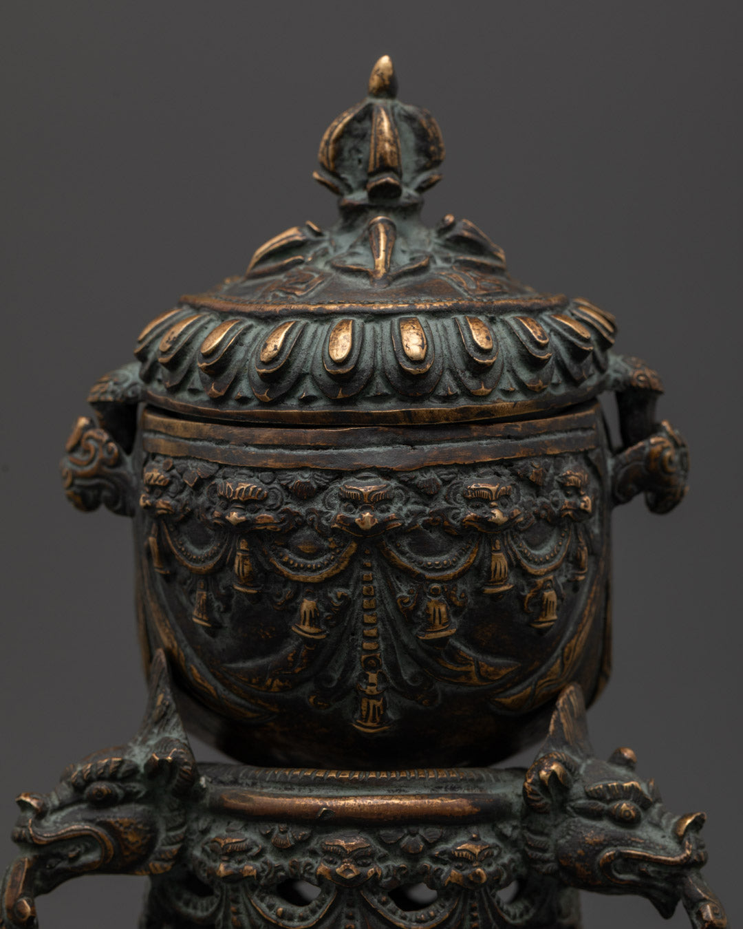 Skull Kapala Sculpture | Tibetan Buddhist Rituals